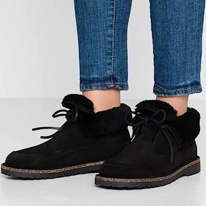 Birkenstock Bakki 39 Genuine Leather Shearling Boot Unisex